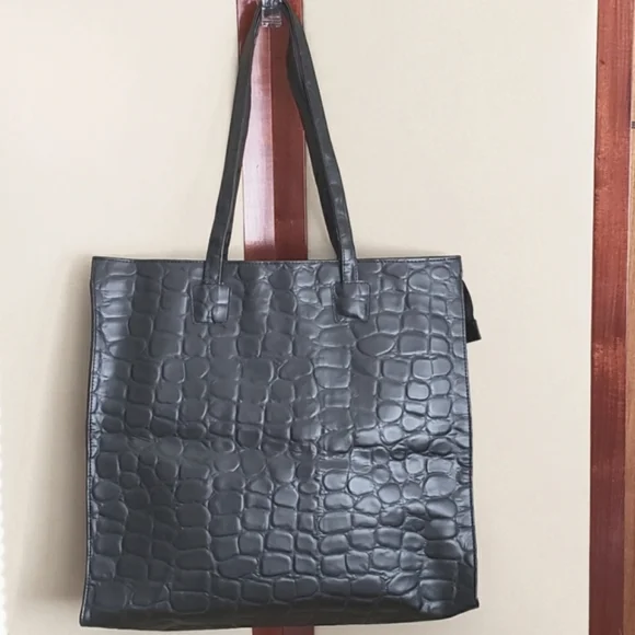 Estee Lauder Bags Estee Lauder Embossed Lined Black Tote Bag